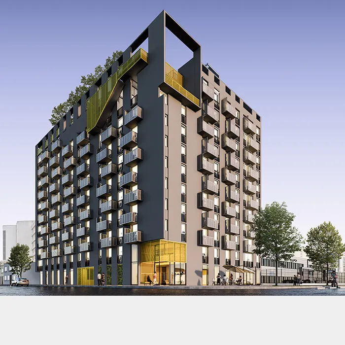 Proyecto Edificio Bordevivo - Departamentos en Santiago Centro